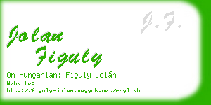 jolan figuly business card